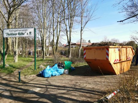 Der Frühjahrsputz 2019 im KGV "Theklaer Höhe" e.V.
Foto: SLK